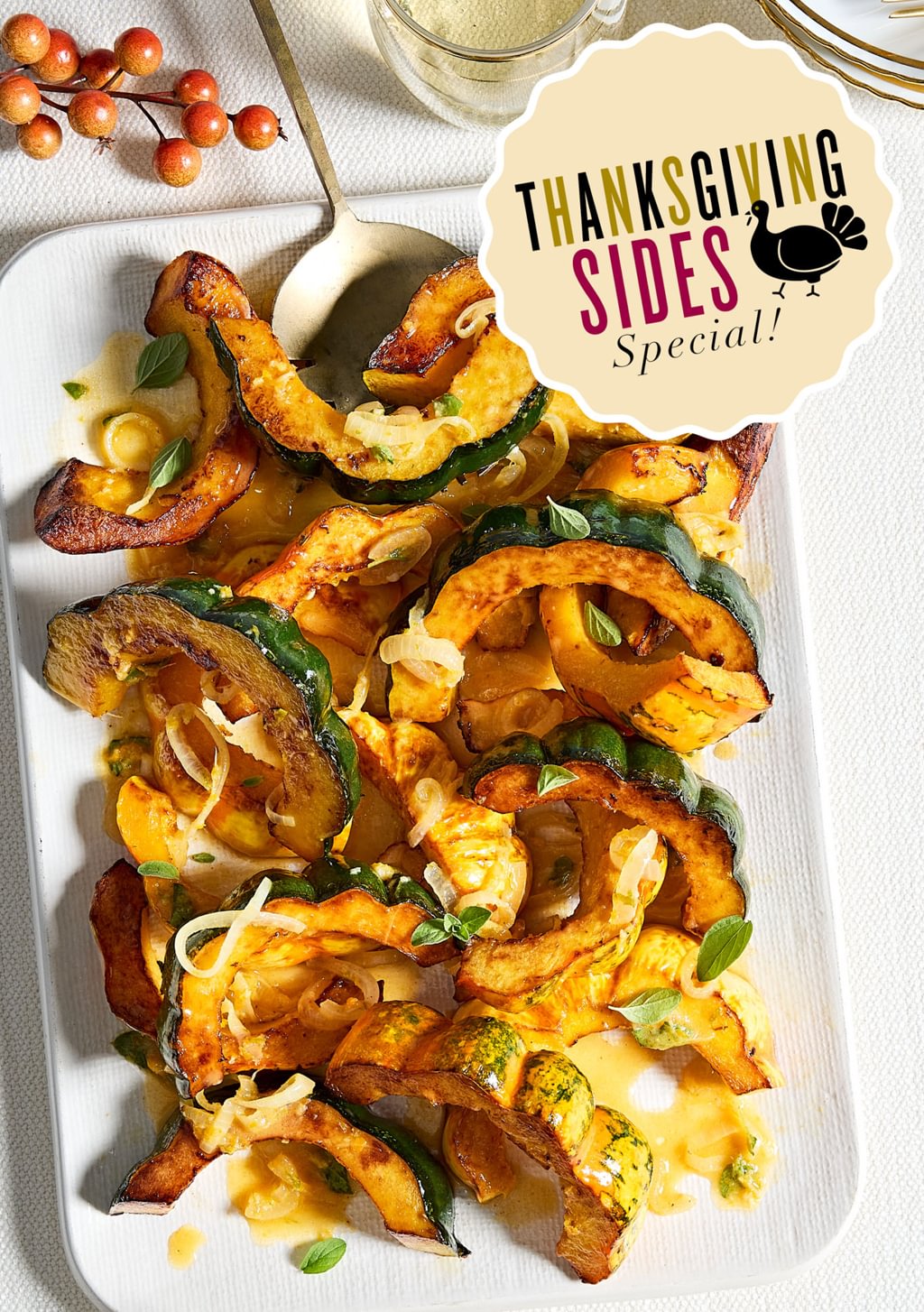 PADMA LAKSHMI Citrus-Garlic Roasted Squash