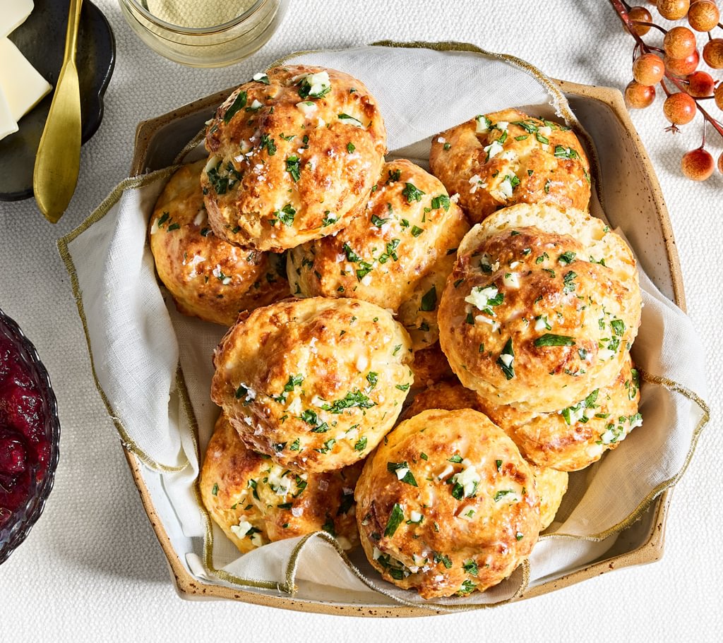 COURTNEY MCBROOM & BRIE LARSON Gruyère Drop Biscuits