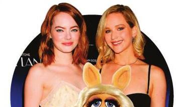 JENNIFER LAWRENCE AND EMMA STONE ARE MAKING A MISS PIGGY MOVIE