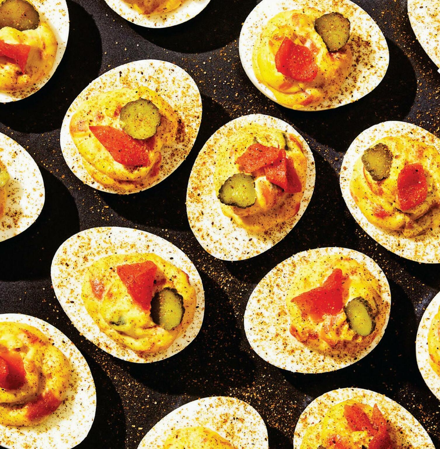 Smoked Salmon Deviled Eggs