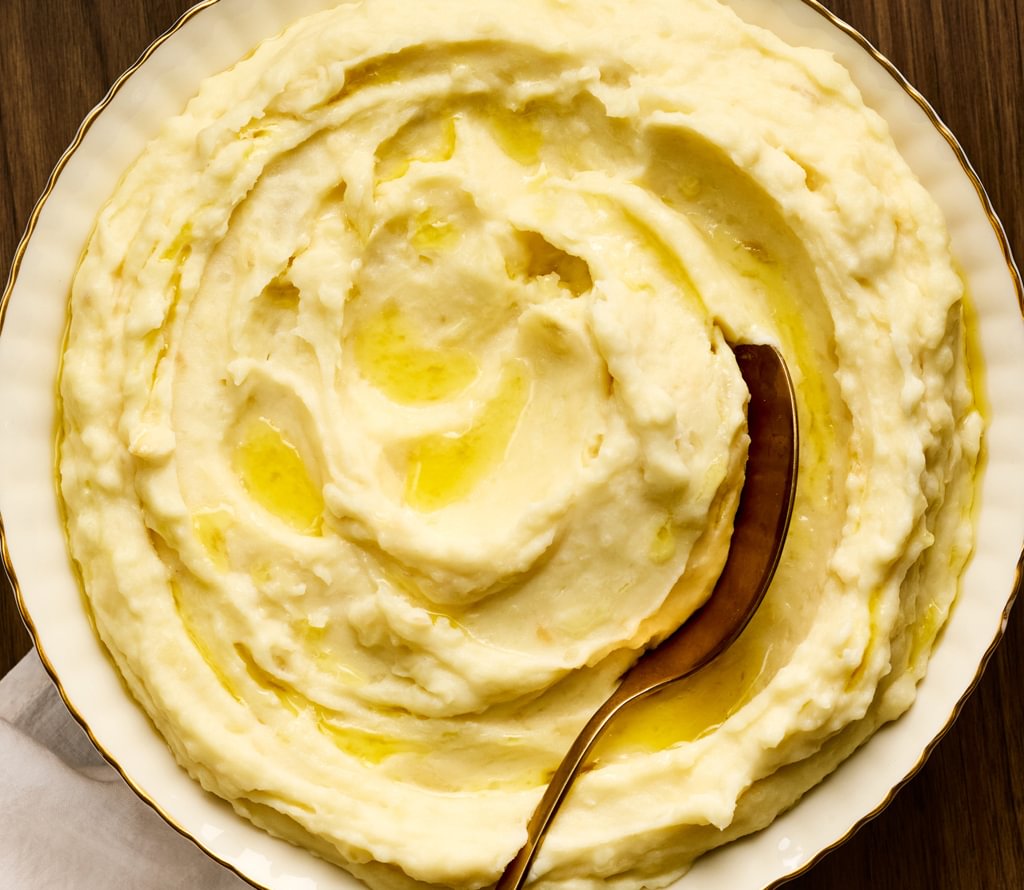 Mashed Potatoes with Manchego and Olive Oil