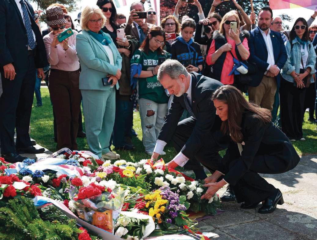 FELIPE Y LETIZIA homenaje a las víctimas del campo nazi de Mauthausen