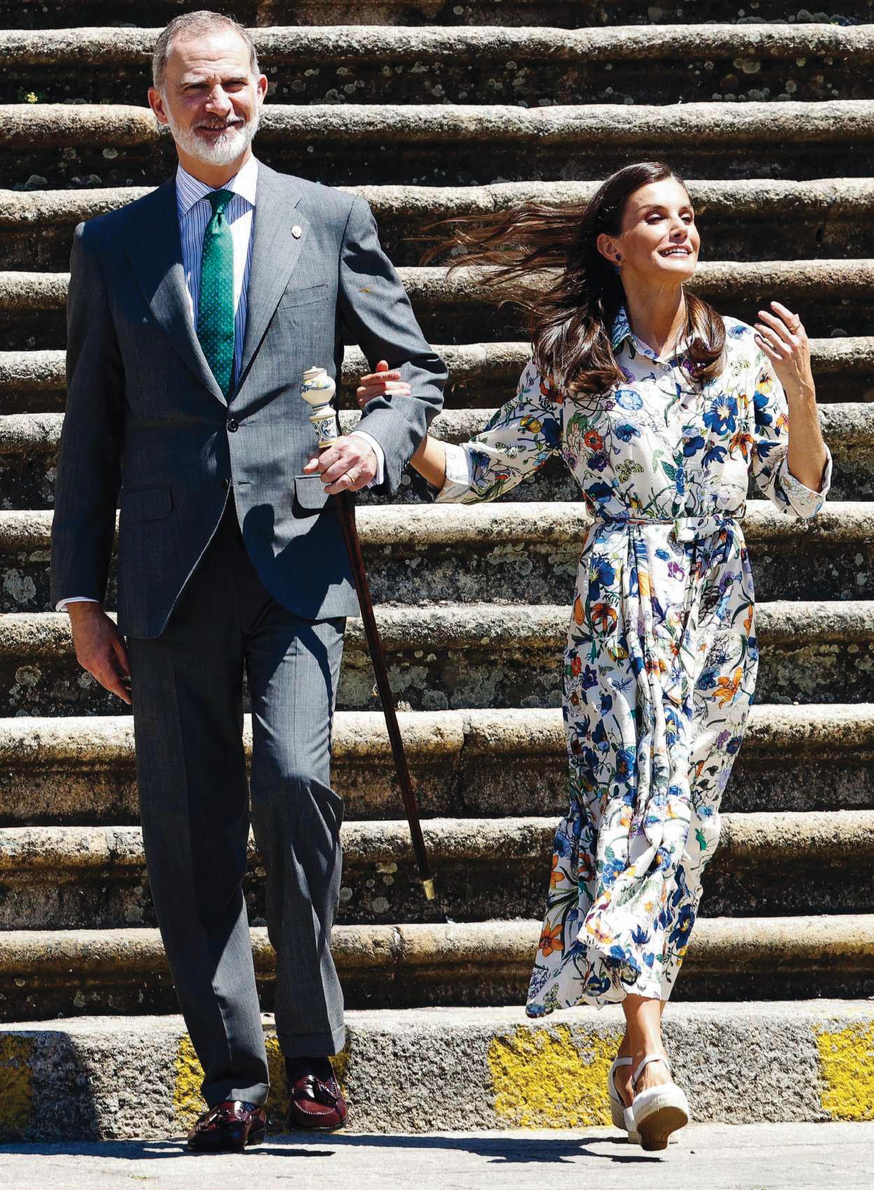 FELIPE Y LETIZIA su cercanía y naturalidad enamoran a los vecinos de Guadalupe