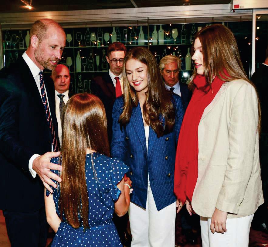 LEONOR, SOFÍA, GUILLERMO Y CHARLOTTE reunión "royal" en la final de la Eurocopa femenina de fútbol