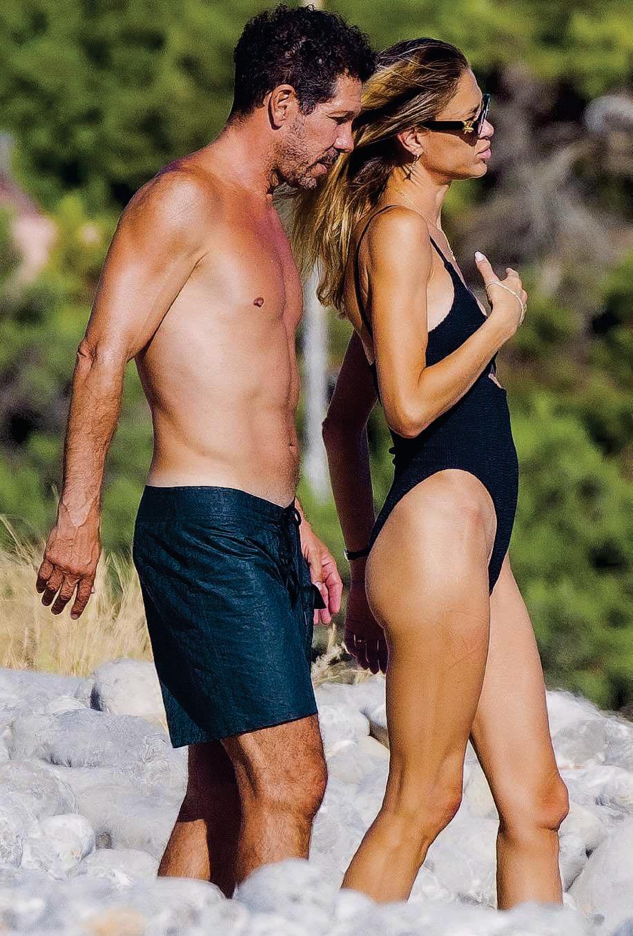 CHOLO SIMEONE vacaciones en familia antes de ser abuelo por primera vez