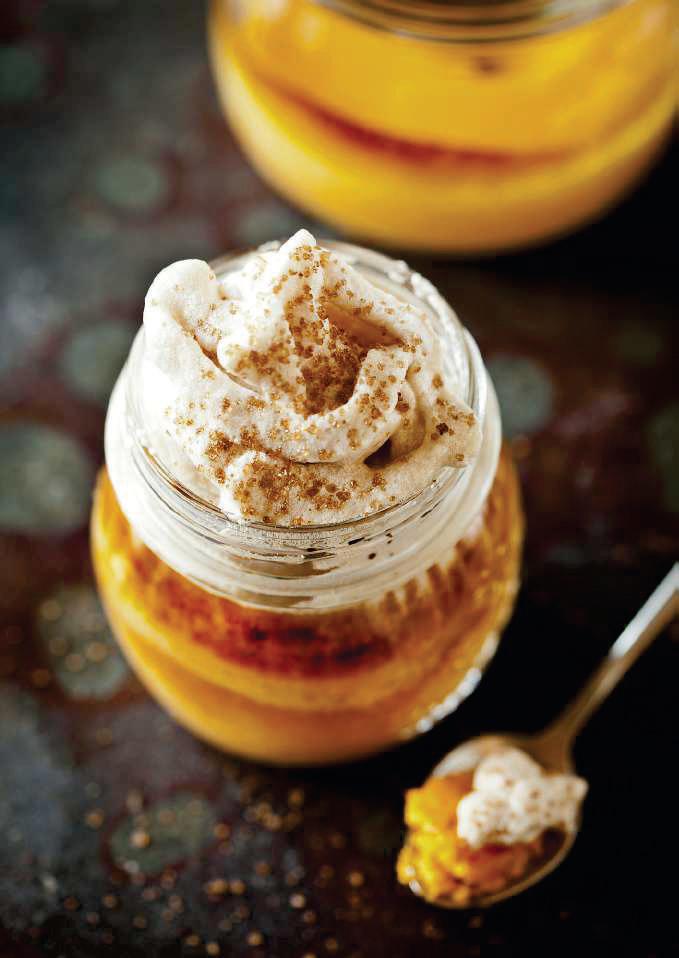 Flan de calabaza y merengue