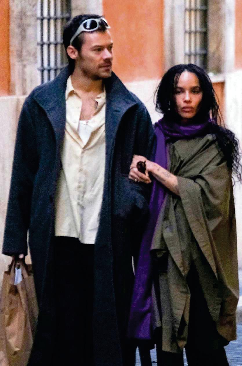 HARRY STYLES y Zöe Kravitz pasean su amor por Roma