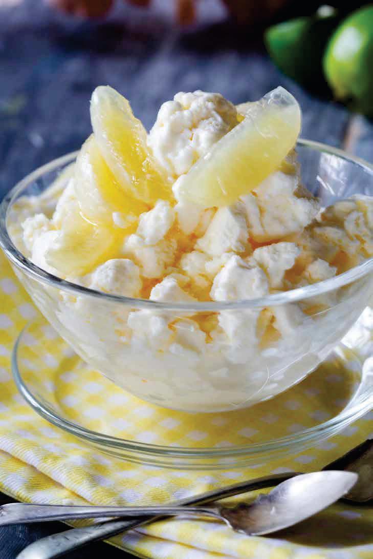 Helado de lima y mascarpone