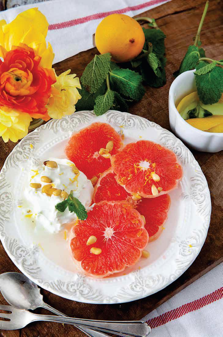 Pomelo con almíbar