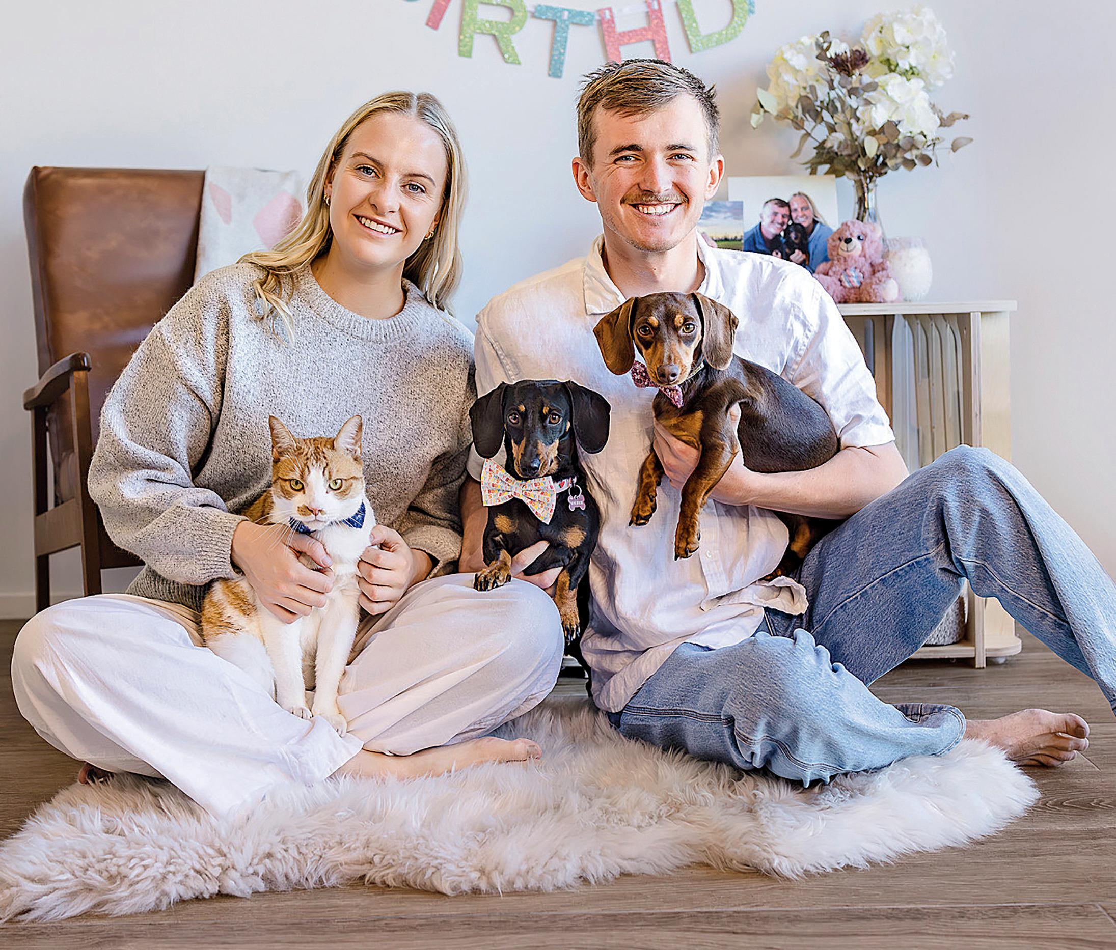 VALERIE THE DACHSHUND FIRST BIRTHDAY BACK HOME!