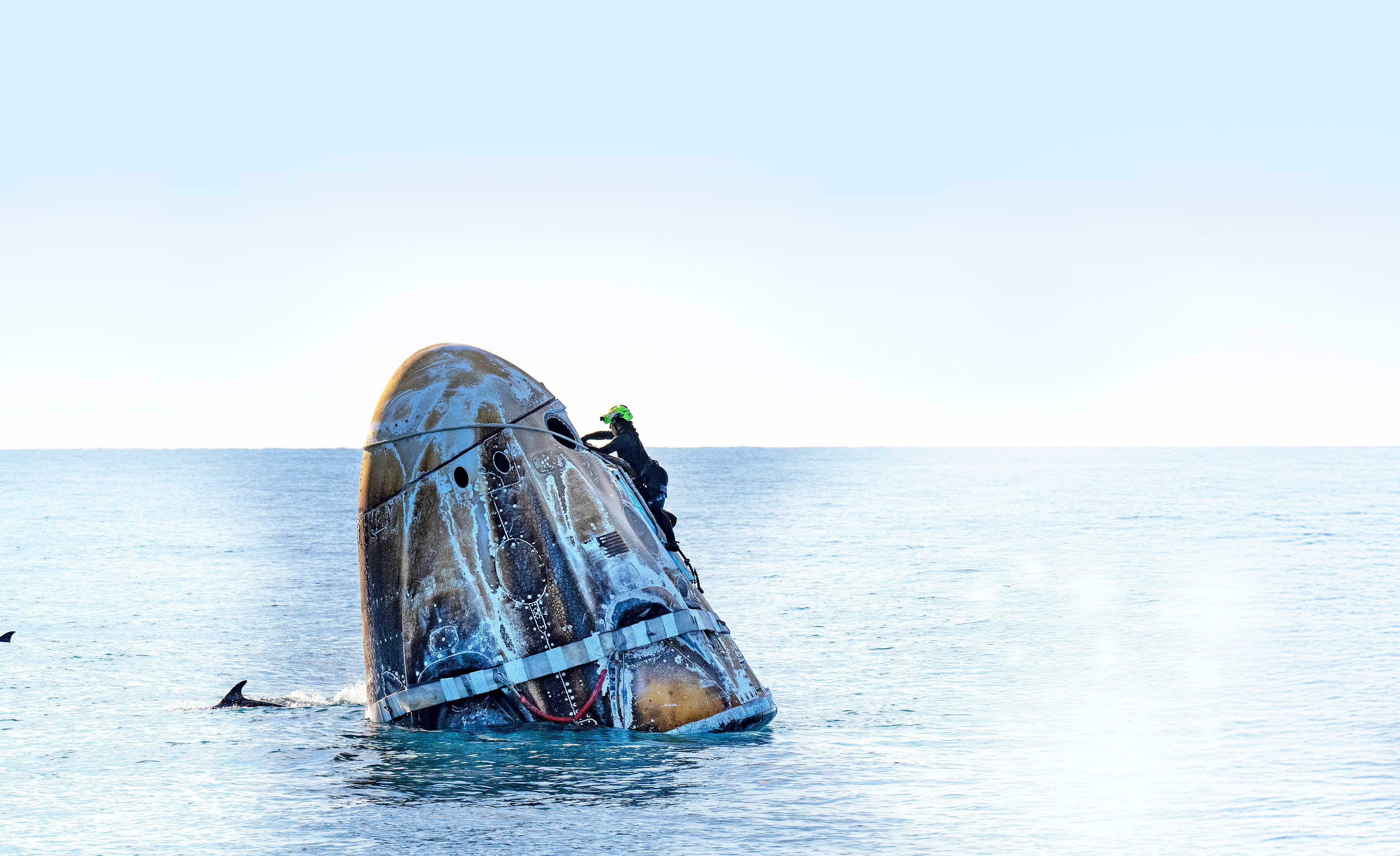 ‘Stranded' astronauts BACK DOWN TO EARTH