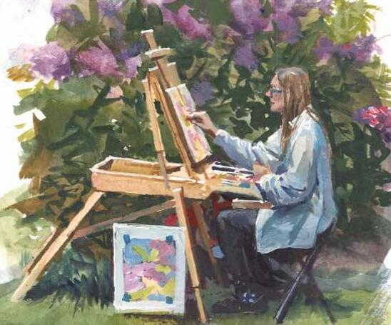 PAINTING IN THE GARDEN