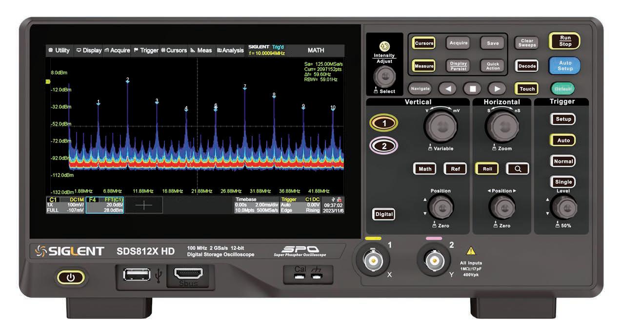 Review of the Siglent SDS812X HD - 12-bit Digital Storage Oscilloscope