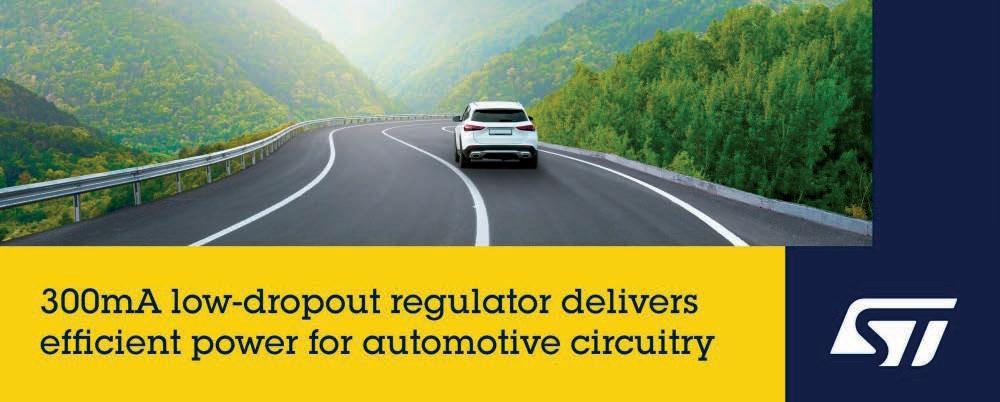 STMicroelectronics' New Automotive Linear Voltage Regulator Preserves Battery Energy in Challenging Conditions