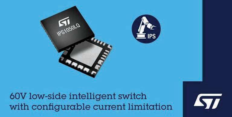 STMicroelectronics' Intelligent Power Switch Automatically Adjusts to Handle Inrush Current