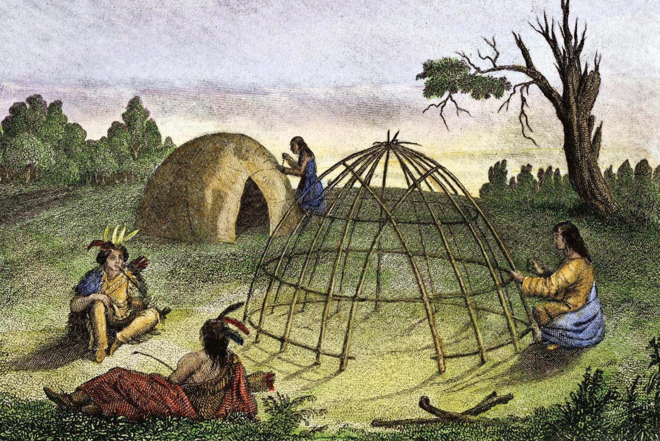 HOW WIGWAMS WERE BUILT