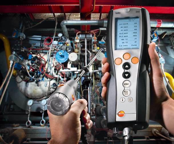 Testo 340 emission analyser, solution for a range of applications