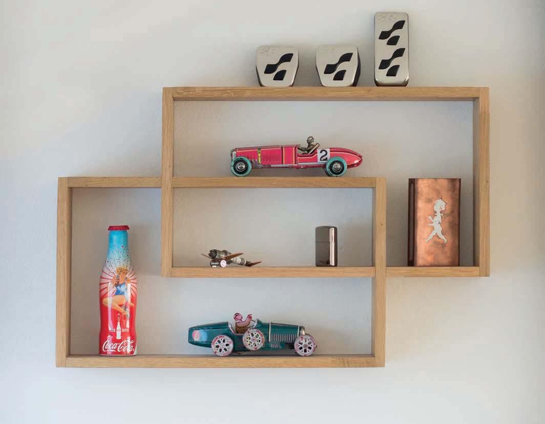 Interlock Floating Shelves, Wooden Wall Organizer Hanging Shelf