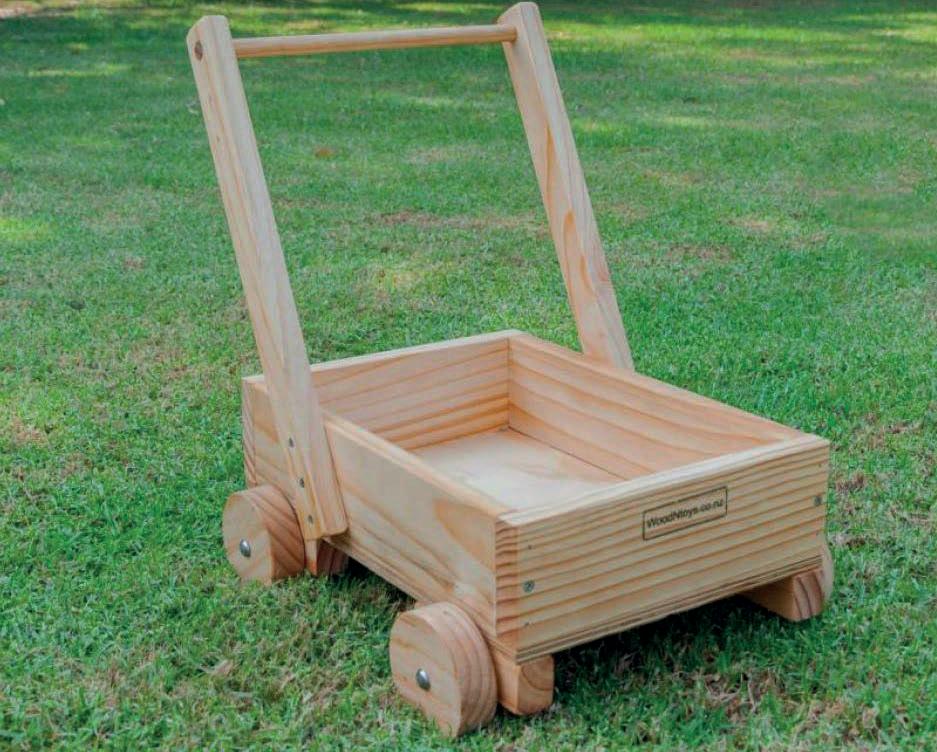 MAKE A WOODEN PUSH CART