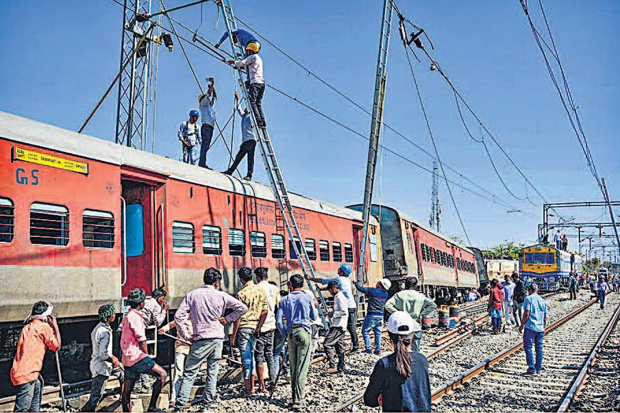 इमरजेंसी ब्रेक लगाने से हुआ हादसा