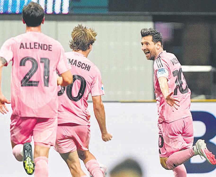 मेसी ने इंटर मियामी के लिए 50 वां गोल दागकर दिलाई पहली जीत