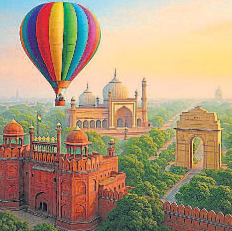 हॉट एयर बैलून से देख सकेंगे दिल्ली के दिलकश नजारे