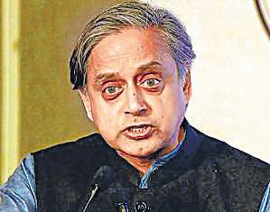 { RUMBLINGS IN CONGRESS } Tharoor shares survey projecting him as top chief minister pick