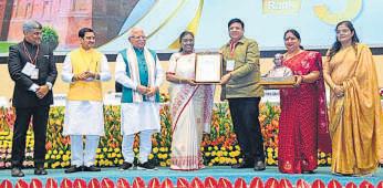 Karnal secures 3rd rank, gets President’s award