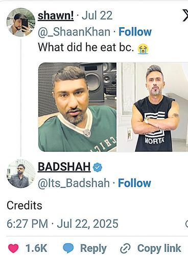 Rapper Badshah reignites feud with Honey Singh with cryptic comment