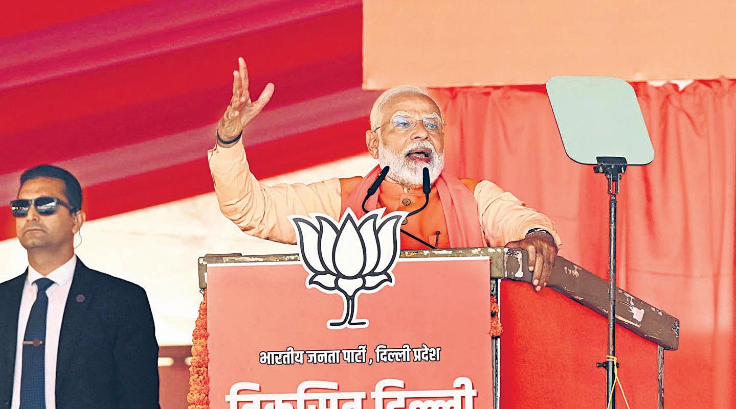 At Delhi rally, Modi hails 'friendliest budget' ever