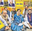 AAP MLAs Protest Denial of Entry in Assembly Complex