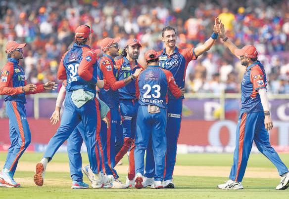 Starc stars with five-for as Capitals crush Sunrisers