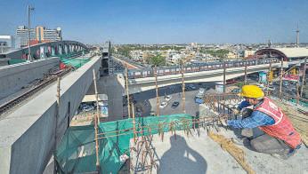 Third highest point of Magenta Line finished