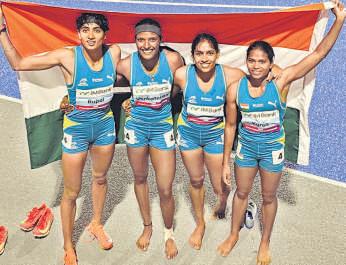 Gold rush: Sable, Yarraji, women's relay team win gold at Asian meet