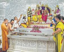 Historic moment: Idol of 'Raja Ram' consecrated