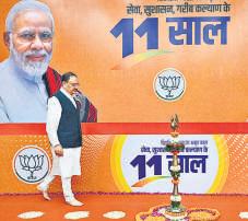 BJP hails 11 'golden' years of Modi as PM