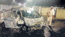 Man charred to death inside car, 1 hurt
