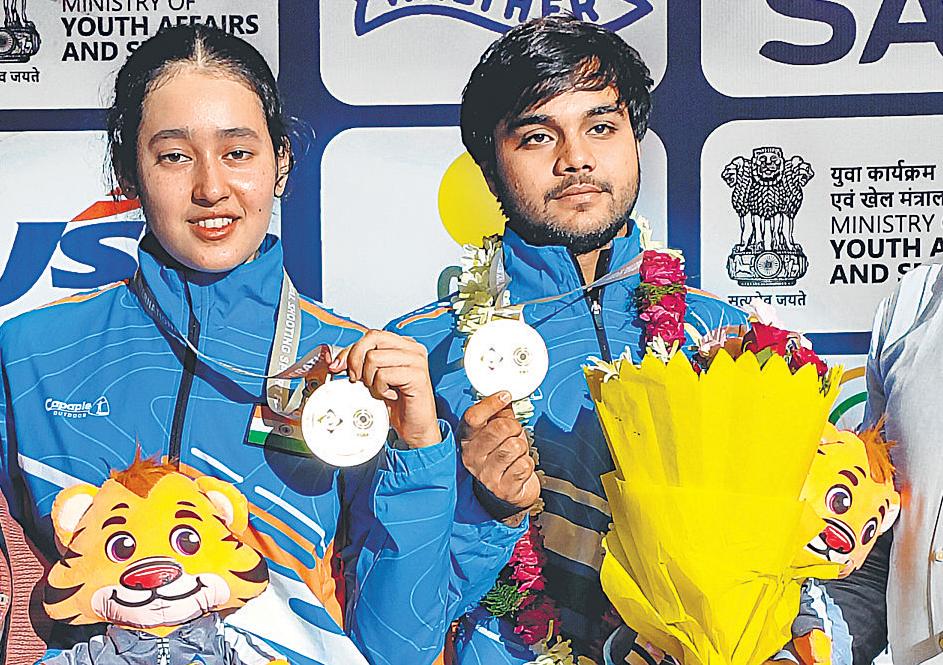 Rashmika claims gold, draws inspiration from idol Bhaker