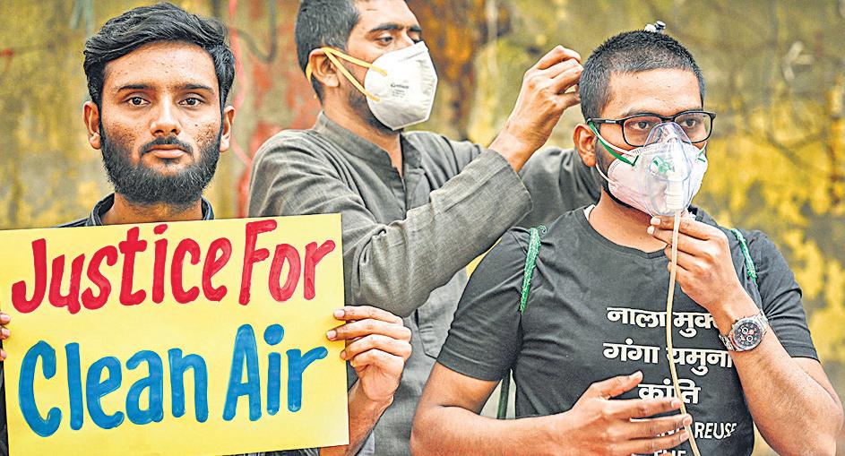 Residents protest worsening air again