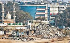 Clashes near masjid; encroachments razed