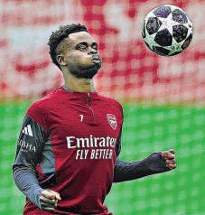 Saka sparks Arsenal attack into life ahead of Atletico showdown