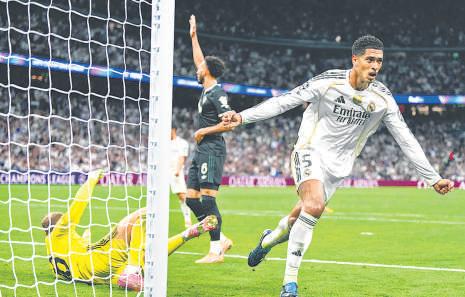 Bellingham taps in rebound, helps Real get into Clasico mood with win over Juventus