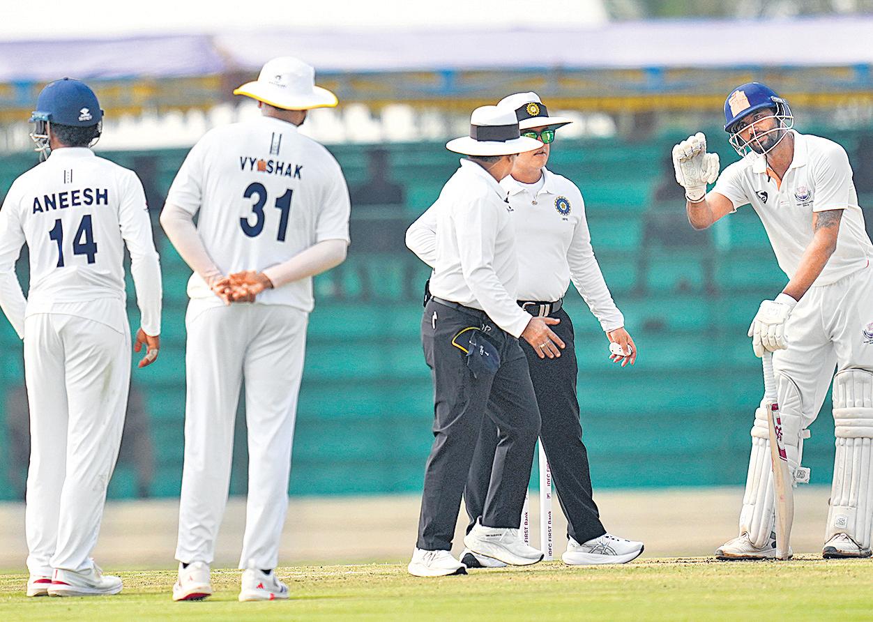 J&K dominate, Dogra fined for headbutting