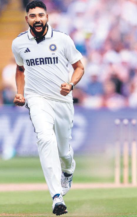 Siraj’s six steal Smith’s thunder to give India a healthy advantage