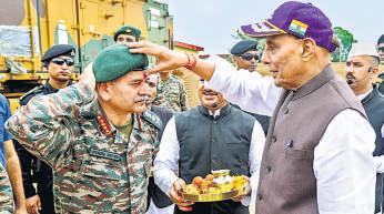 Rajnath warns Pak over any Sir Creek ‘mischief’