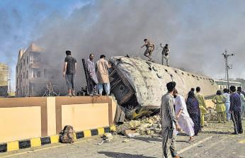 24 dead in train blast targeting Pak military