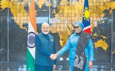 Modi holds discussion with Prez of Namibia