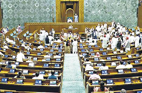LS adjourned 4 times amid protests by Oppn