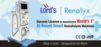 Lord's - Renalyx: Becomes India's First CE-Certified Dialysis Machine Manufacturers