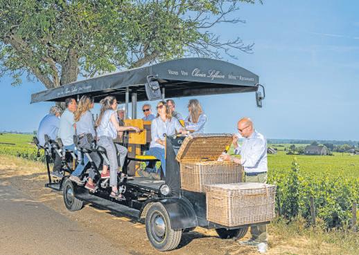 On a white wine sipping trip in sunny Burgundy
